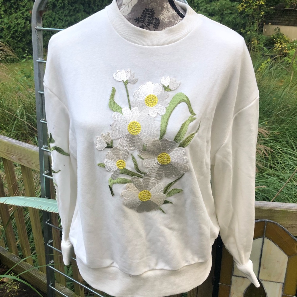 Floral sweater from Luca and Grae